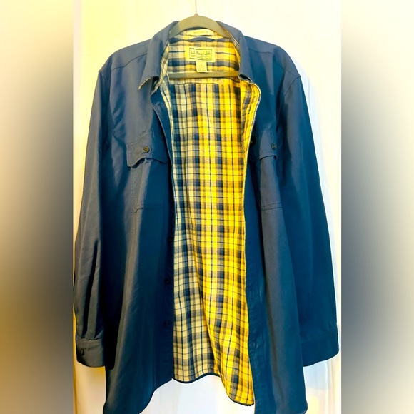 LL Bean men’s button up lightweight jacket NWOT, XL REGULAR 100% Cotton - Picture 6 of 6